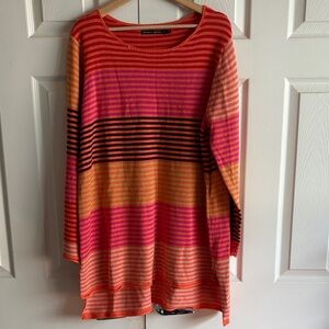 Gudrun Sjöden Striped Pink and Orange Sweater